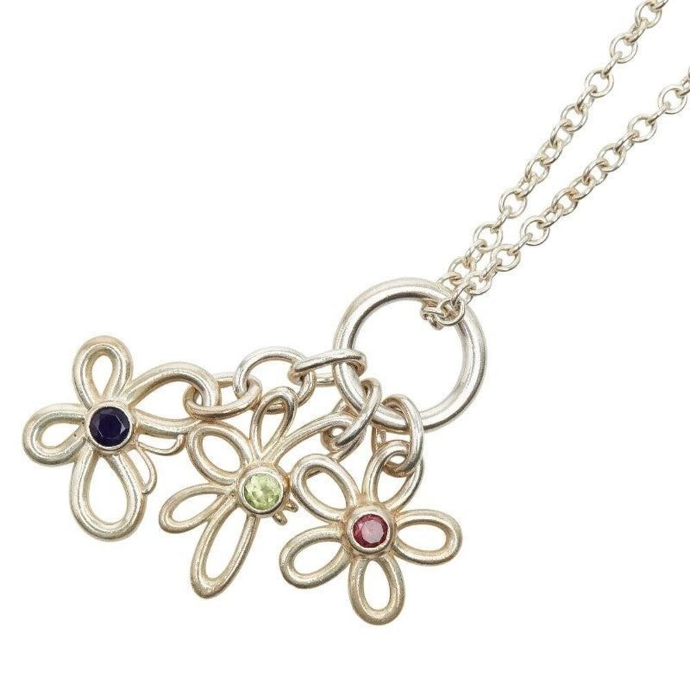 Tiffany & Co. Flower Butterfly Bee Bijoux Necklace Sterling Silver 925